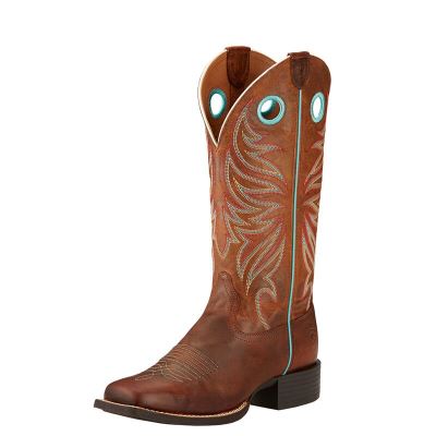 Ariat Round Up Ryder Bakır Western Csizma Bayan (31855-579)